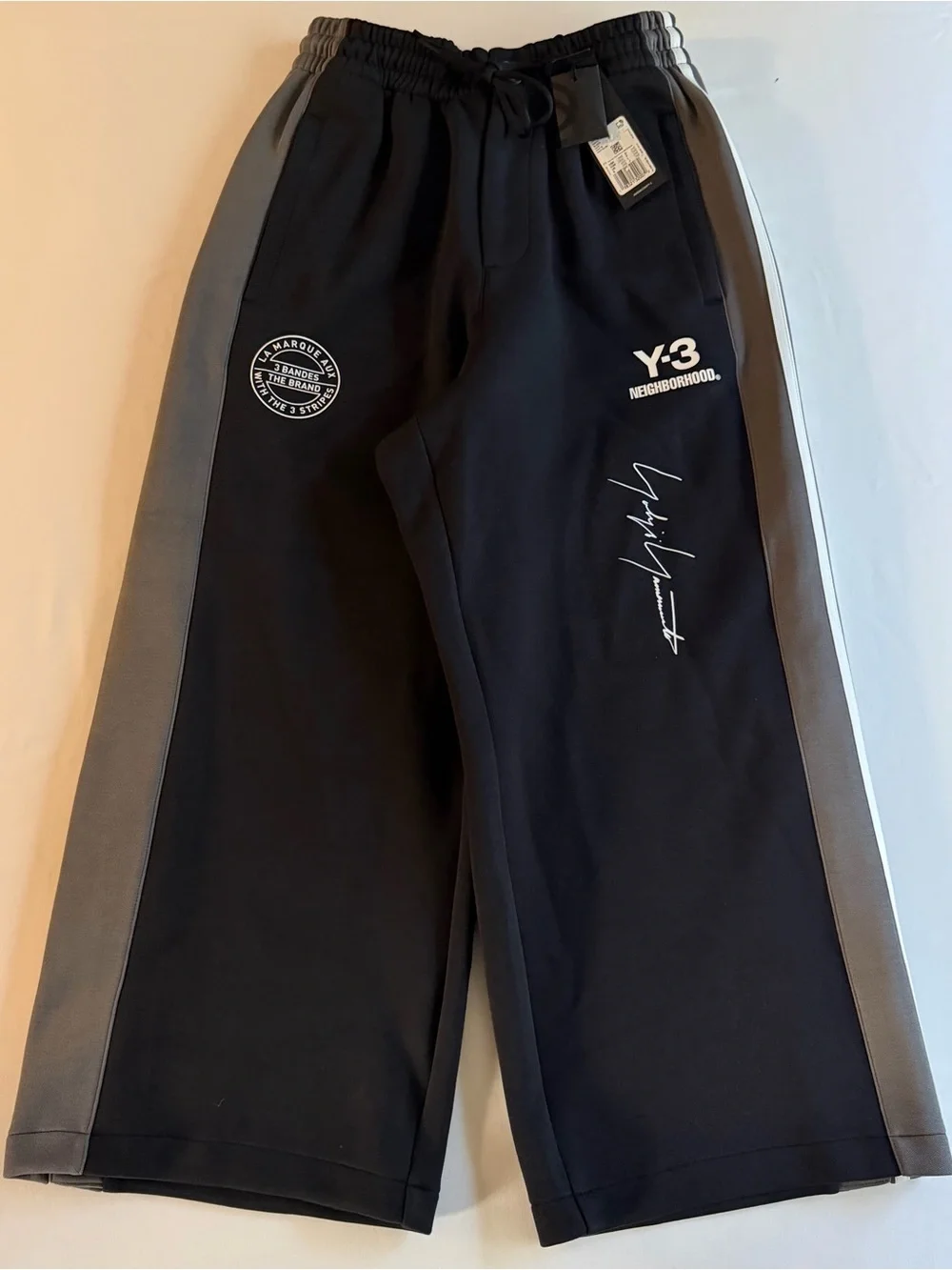 Y-3 Yohji Yamamoto NEIGHBORHOOD Adidas Sweatpants Men XXS BAGGY CROPPED Tearaway